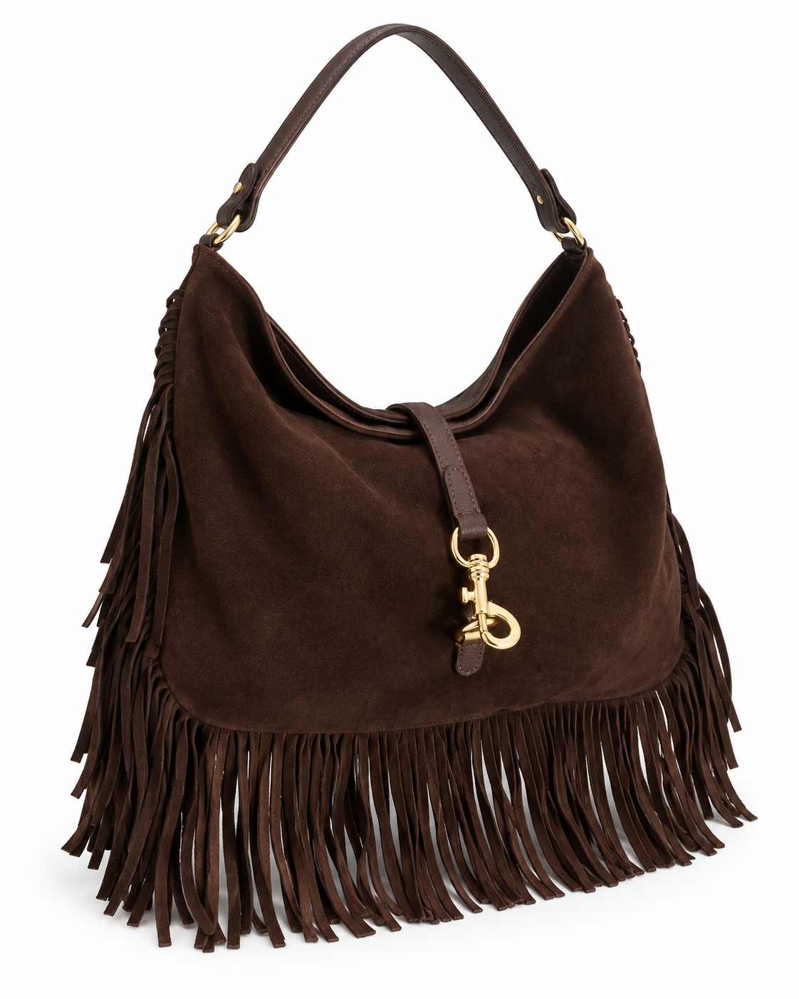 Nina – Suede Fringed Bag | Atelier Madreperla