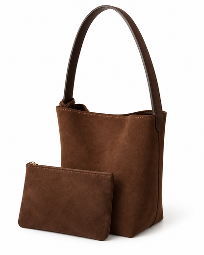 Livia – Suede Bucket | Atelier Madreperla