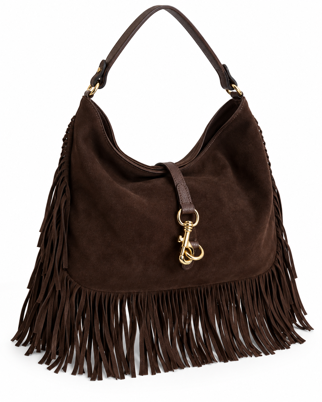 Nina – Suede Fringed Bag | Atelier Madreperla