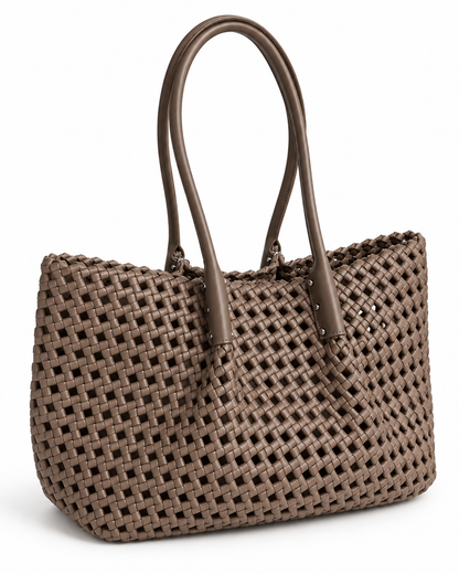 Camilla – Woven Leather Tote | Atelier Madreperla