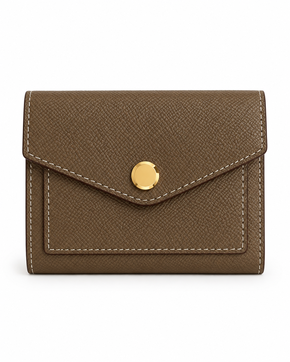Dalia – Saffiano Leather Wallet – colore Taupe | Atelier Madreperla