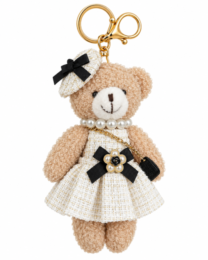 Bijou – Teddy Bag Charms – colore Bianco | Atelier Madreperla