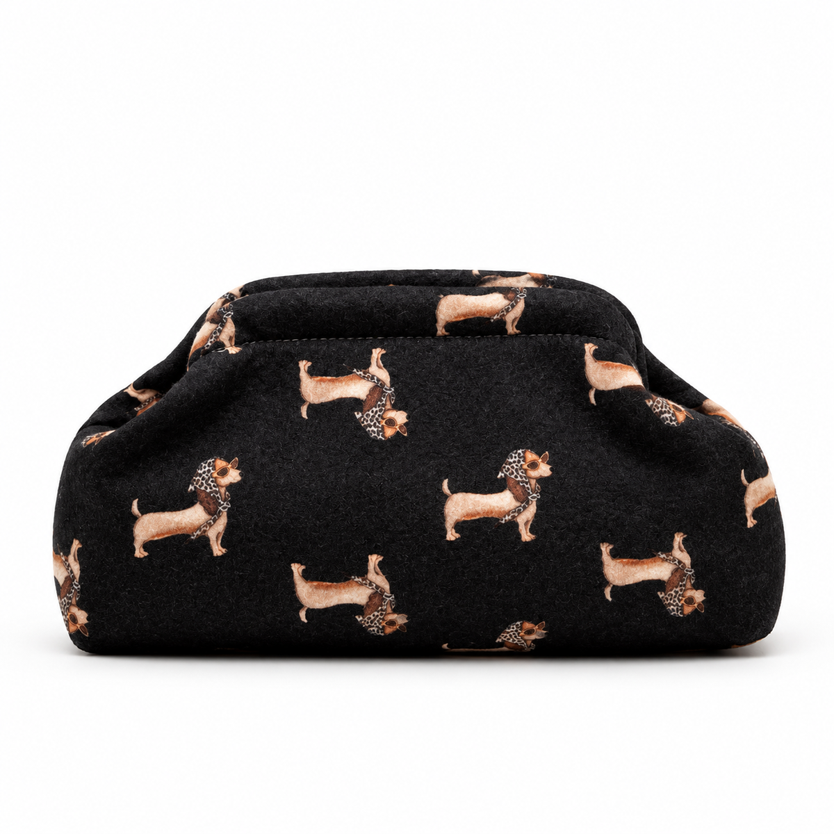 Madame Teckel – Pochette Bassotto con Catena