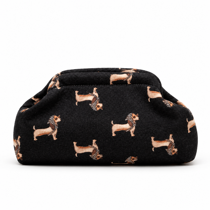 Madame Teckel – Pochette Bassotto con Catena