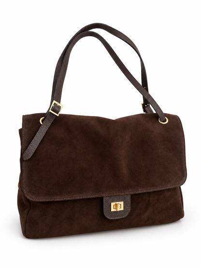 Margot Maxi – Borsa a Spalla in Camoscio | Atelier Madreperla