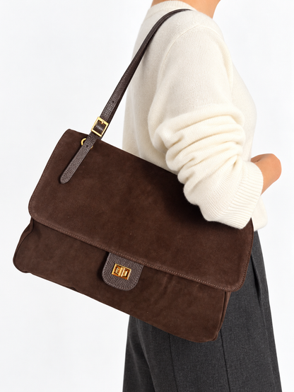 Margot Maxi – Borsa a Spalla in Camoscio | Atelier Madreperla