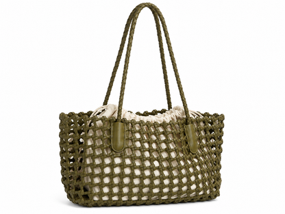 Isabella – Full-Grain Woven Leather Tote | Atelier Madreperla