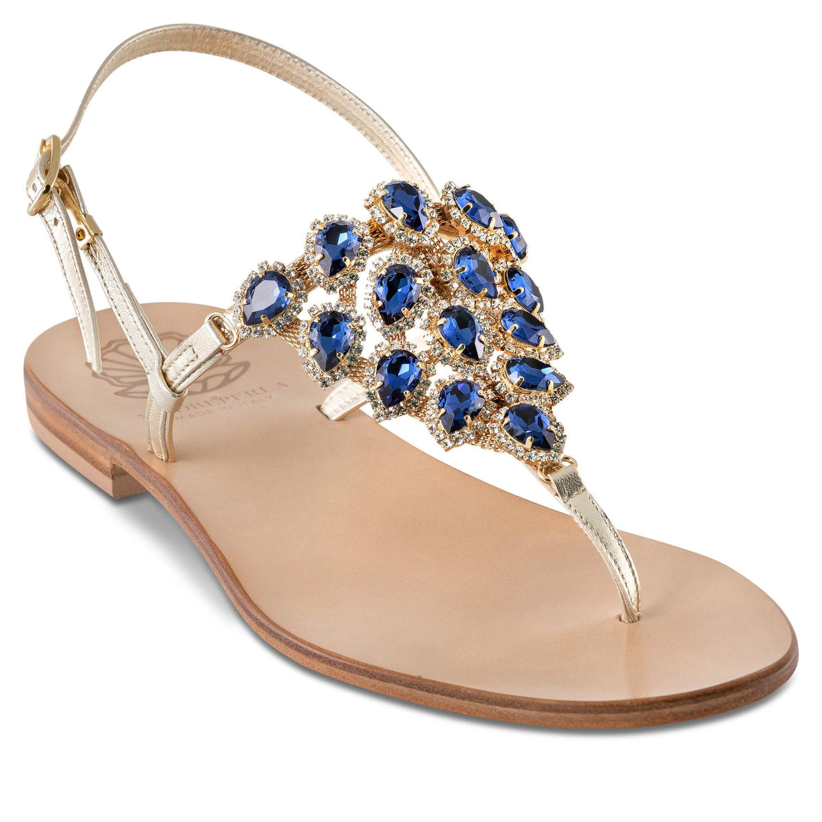 Sandalo Swarovski La Blue - Madreperla Capri Sandals