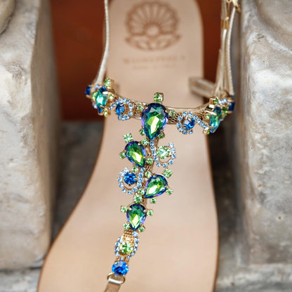 Sandalo Swarovski La Stella - Madreperla Capri Sandals