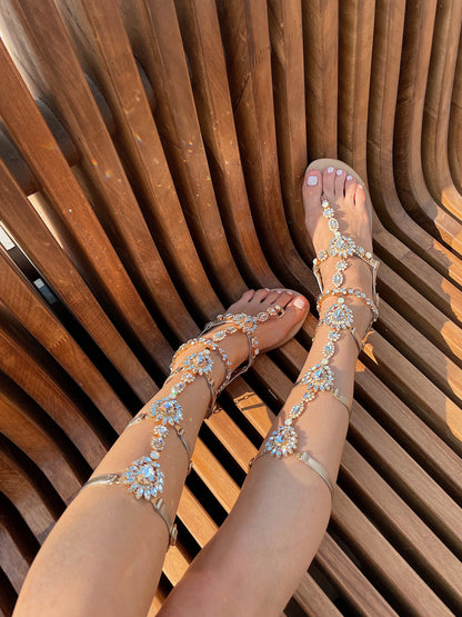 Cavigliera Swarovski Amanda - Madreperla Capri Sandals