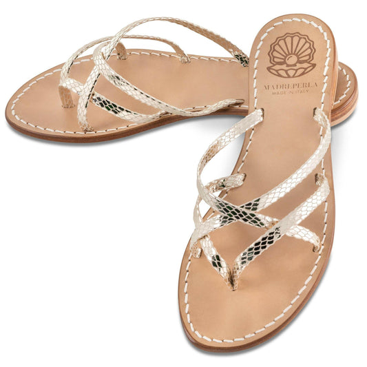 Sandalo in pelle Luce | Atelier Madreperla