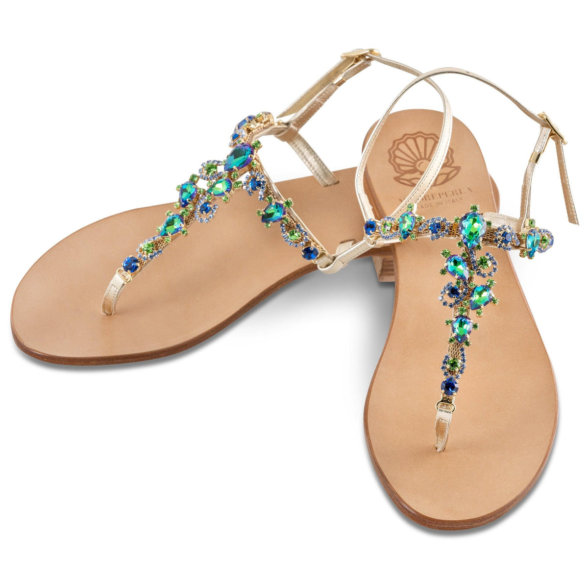 Sandalo Swarovski La Stella - Madreperla Capri Sandals