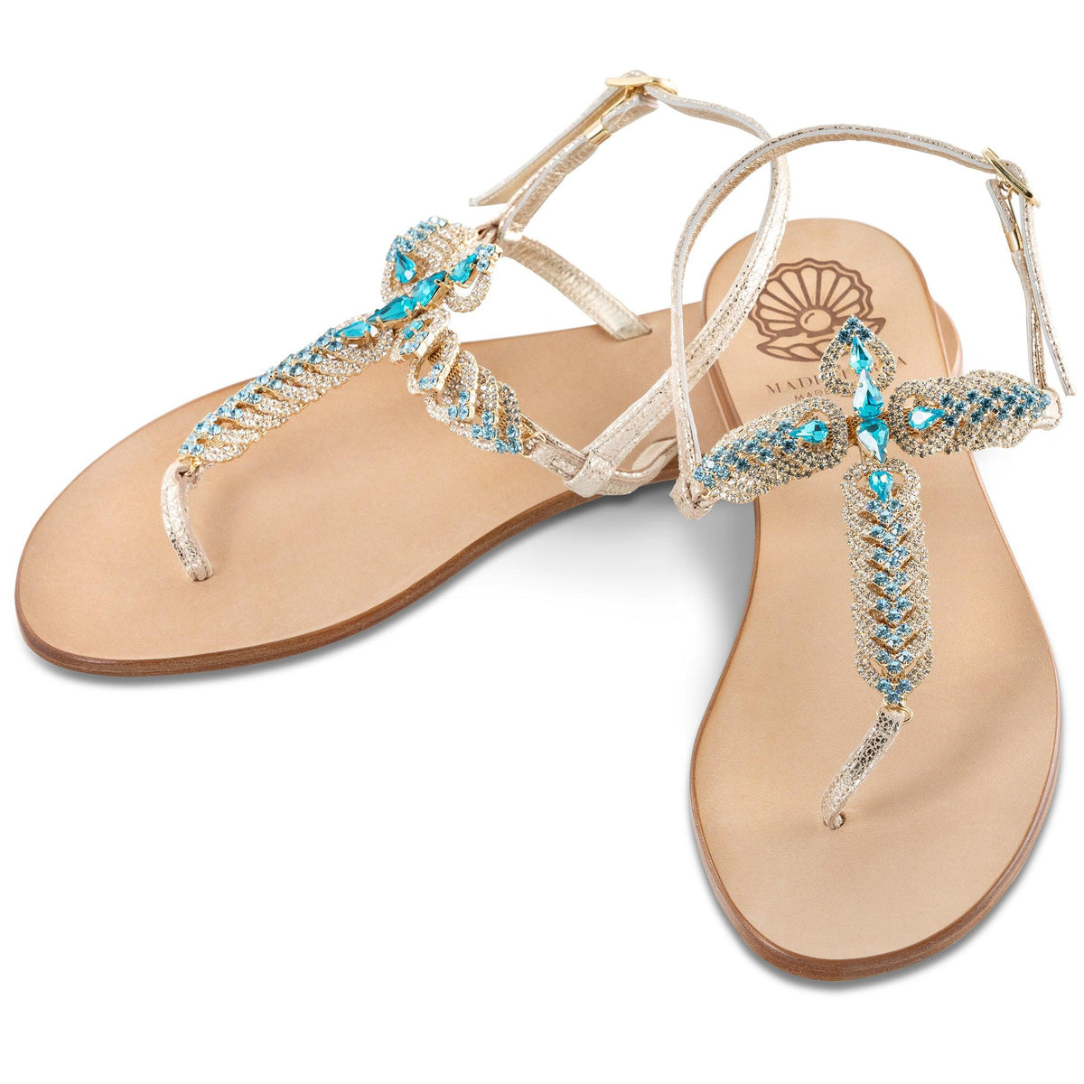Sandalo Swarovski La Orientale - Madreperla Capri Sandals