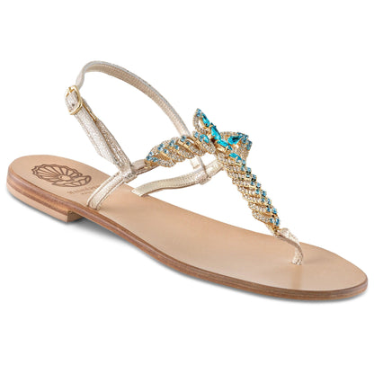 Sandalo Swarovski La Orientale - Madreperla Capri Sandals