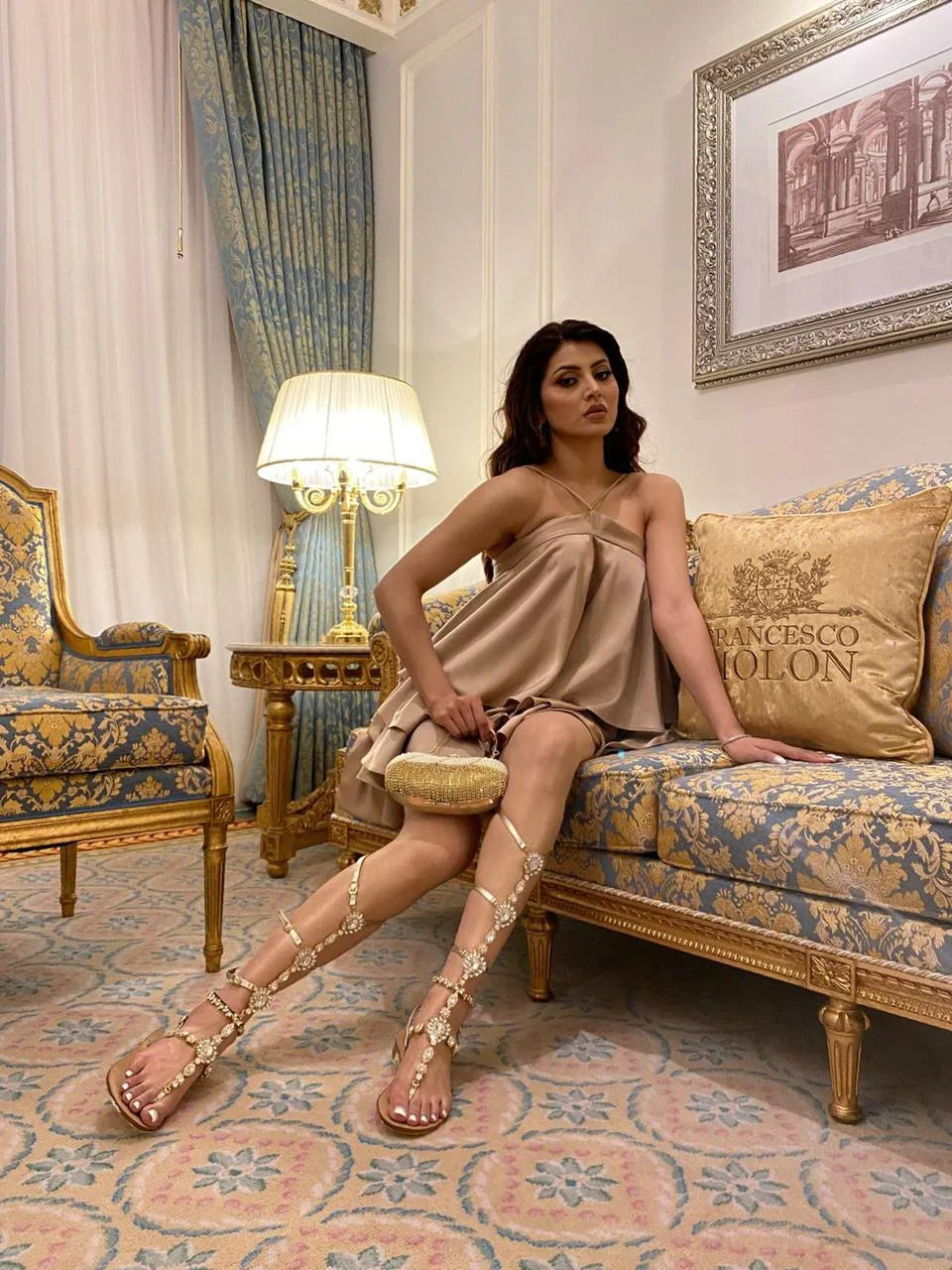 Cavigliera Swarovski Amanda - Madreperla Capri Sandals